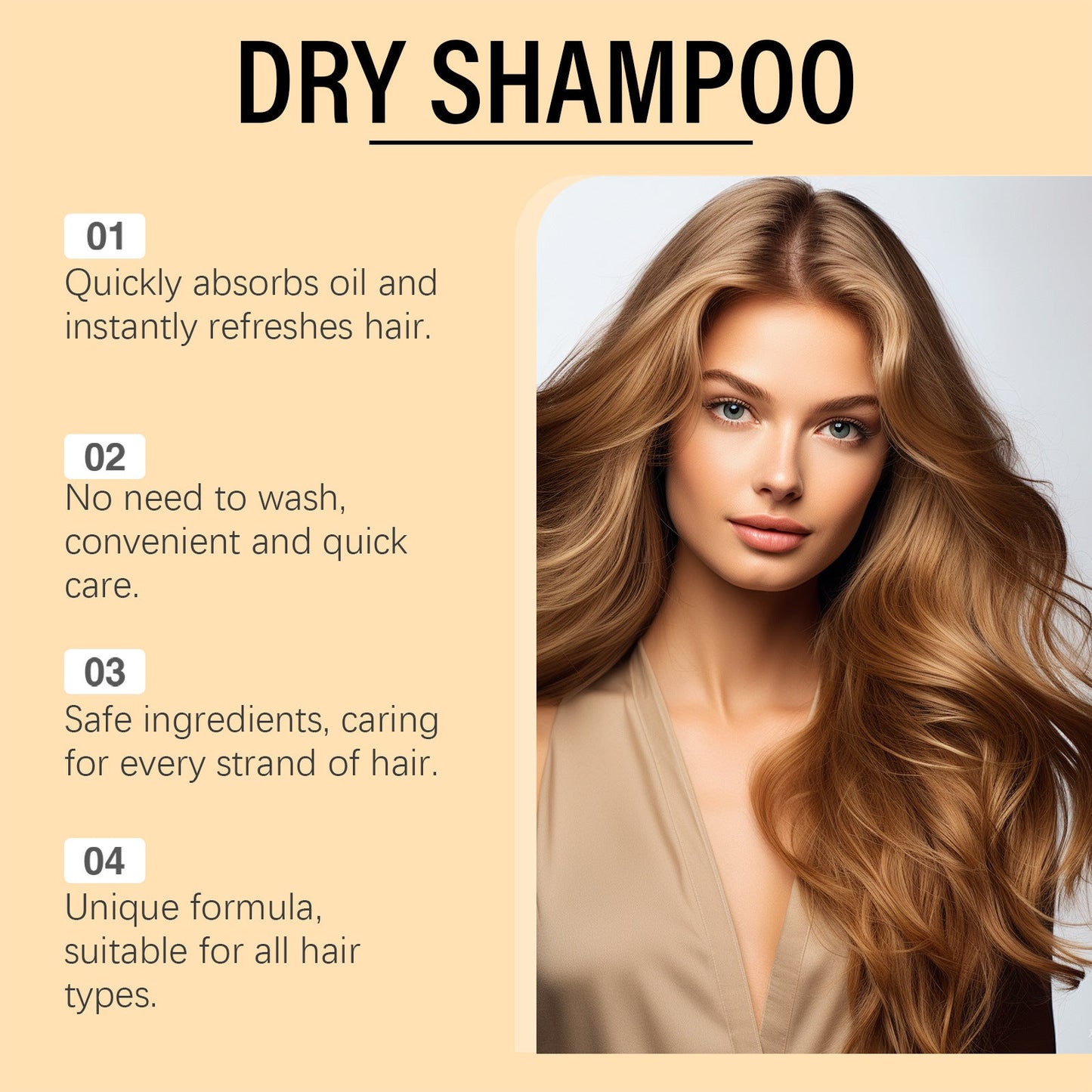 Wash-free Dry Hair Spray Hair Refreshing Repair ShopaVibe