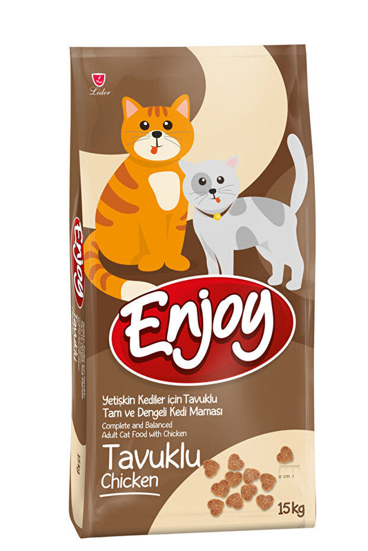 PatiliEv Enjoy Yetişkin Kediler için Tavuklu Tam ve Dengeli Kedi Maması 15 kg Köyceğiz Market