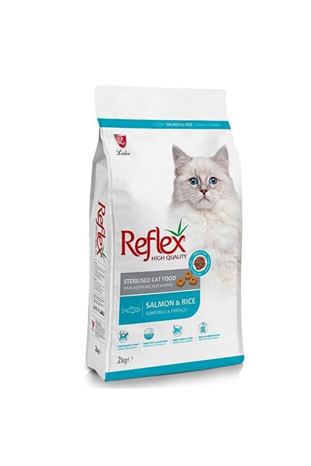 PatiliEv Reflex Kısırlaştırılmış / Sterilised Somonlu ve Pirinçli Kedi Maması 2 kg Köyceğiz Market