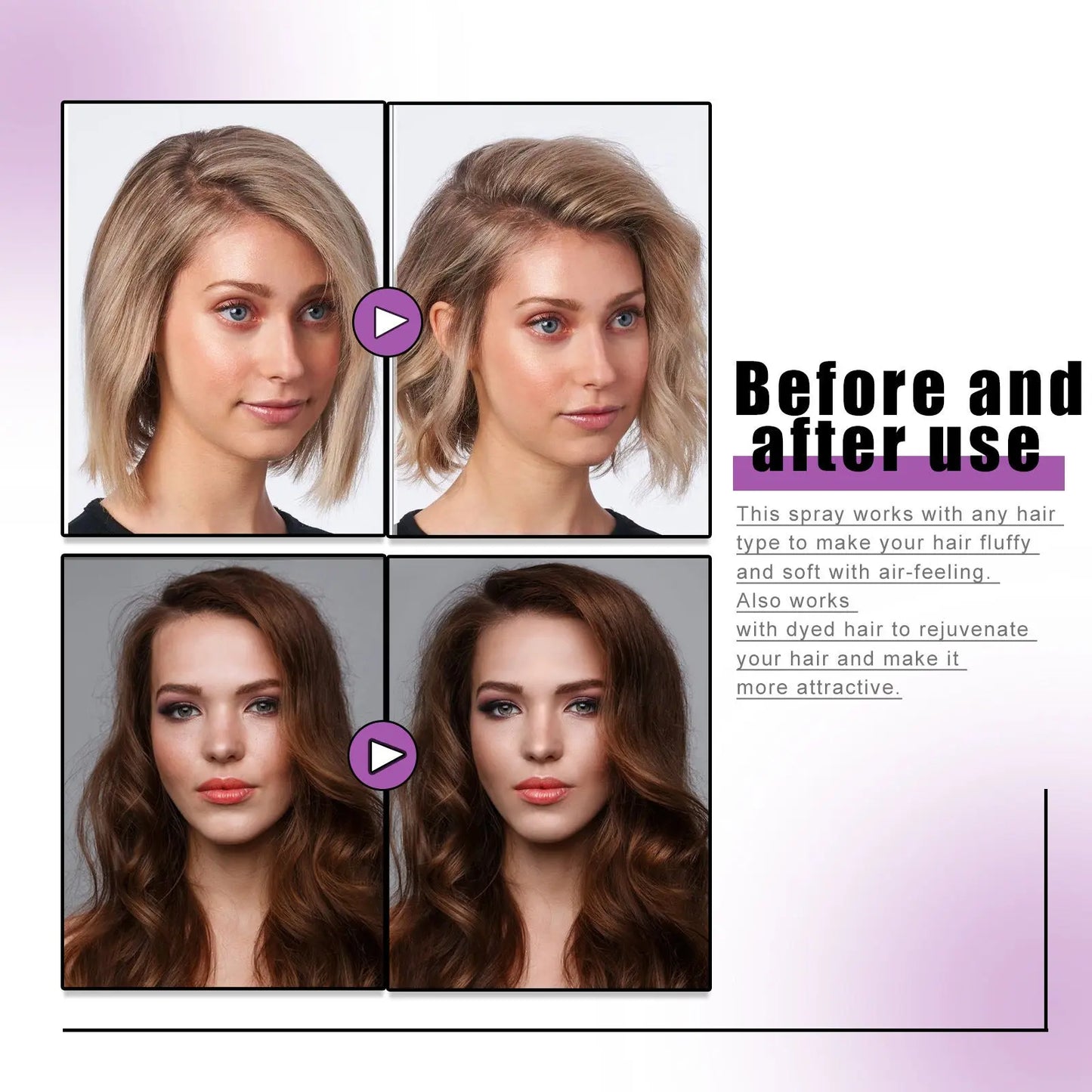 Hair Fluffy Spray Oil-free And Refreshing ShopaVibe