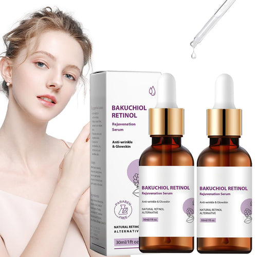 Bakuchiol & Retinol Rejuvenation Serum – Anti-Aging, Hydrating & Brightening