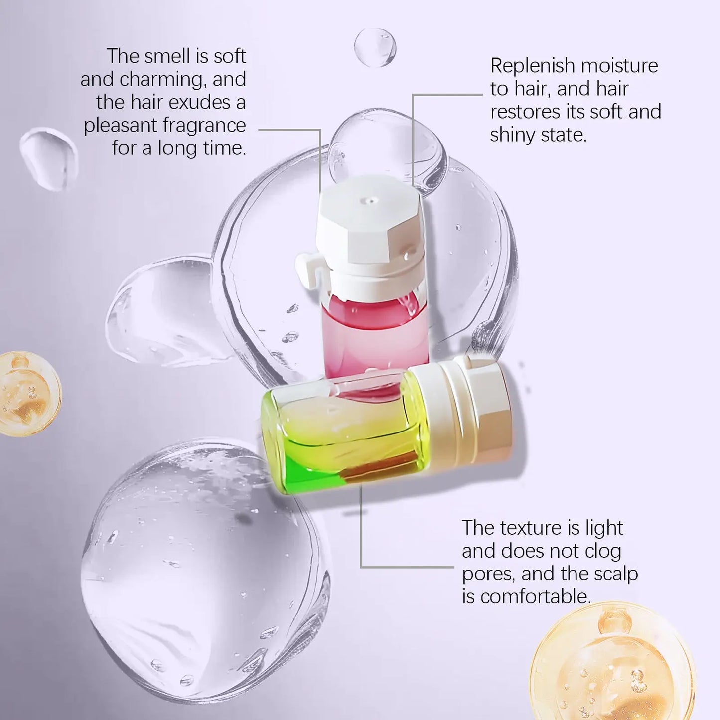 Hoegoa Hair Care Essential Oil Capsules Daily Soft Care Moisturizing Dry And Dry Manic Hair Gloss Improve Hair Quality ShopaVibe