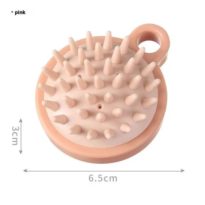 Household Shampoo Comb Head Brush Silicone Shampoo Massage Brush ShopaVibe