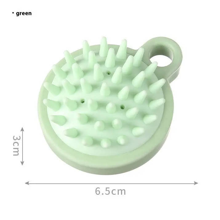 Household Shampoo Comb Head Brush Silicone Shampoo Massage Brush ShopaVibe