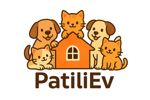 marka logosu yap PatiliEv adında kedi köpek ev olsun facebook kapat resmi boyutunda